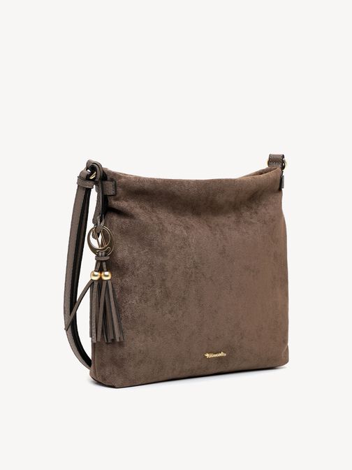Skuldertaske, taupe, hi-res