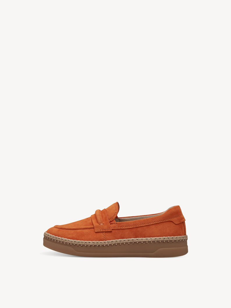 Leather Sneaker - orange, orange, hi-res