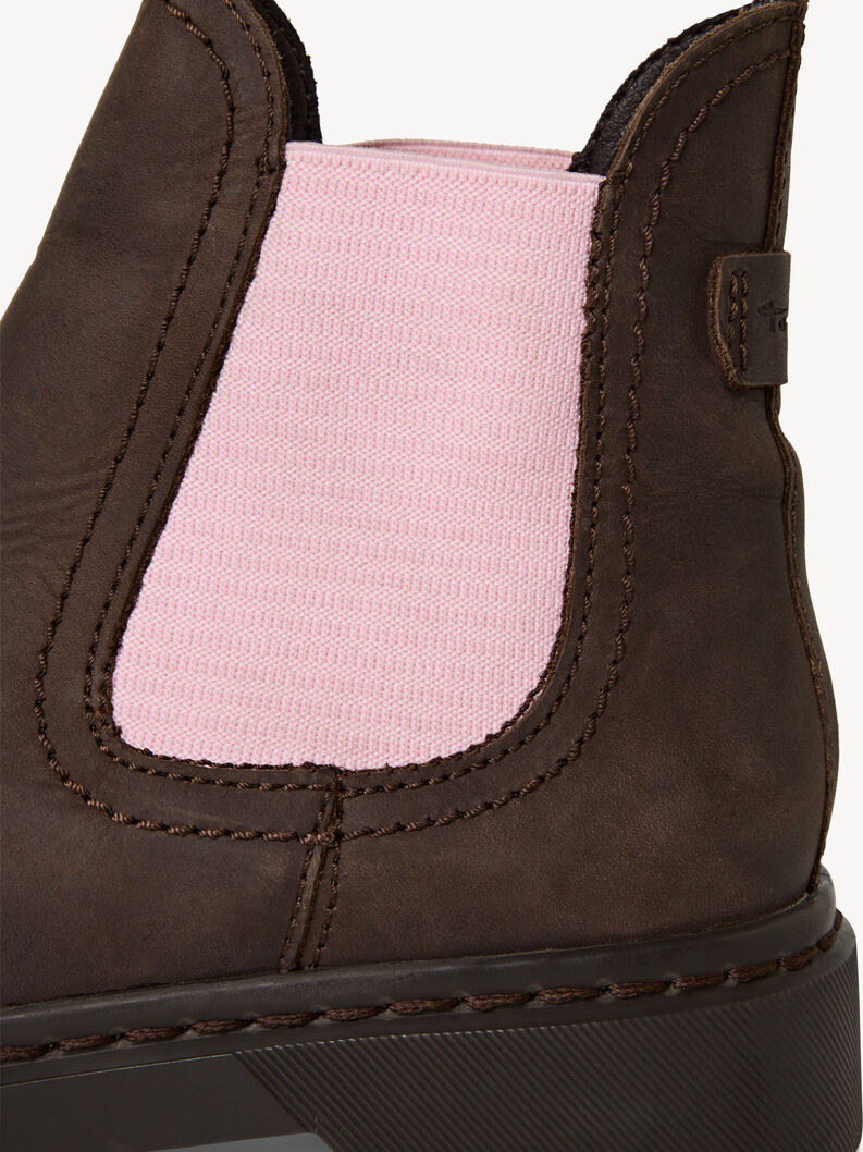 Kožené Obuv Chelsea - hnědá, BROWN/ROSE, hi-res