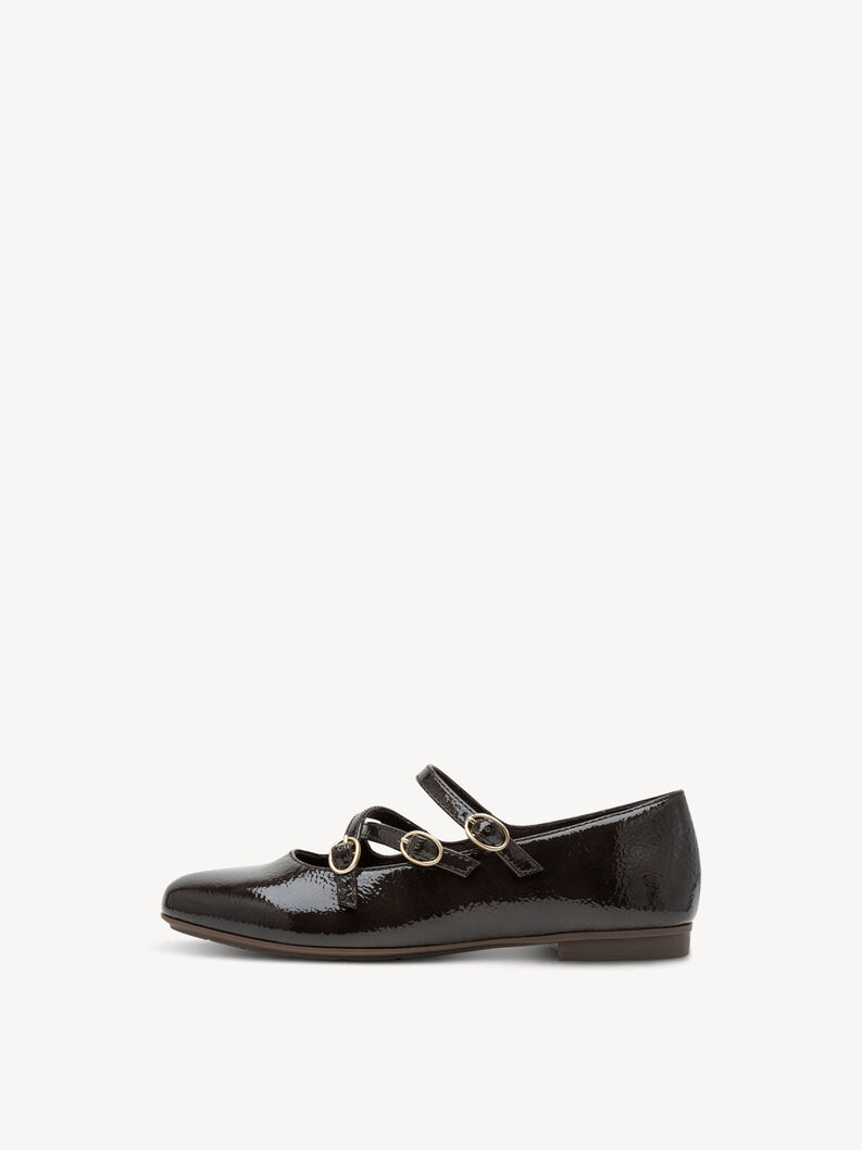 Ballerina - brown, MOCCA PATENT, hi-res