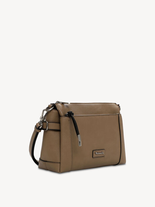 Schoudertas, taupe, hi-res