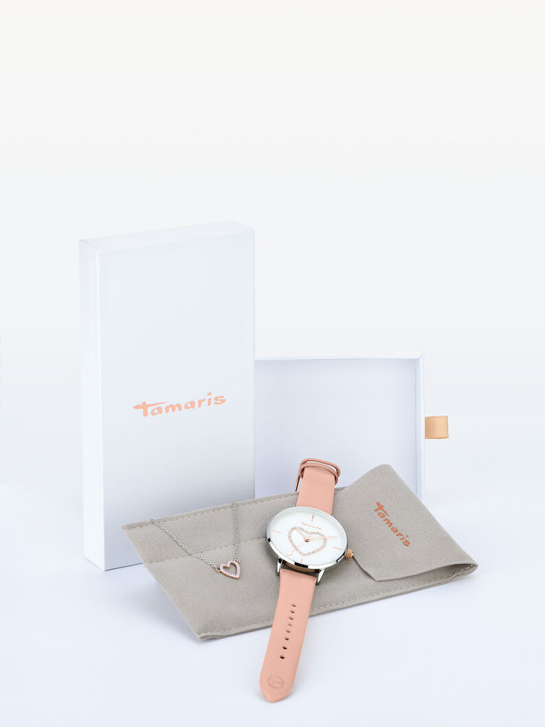 Set Uhr und Armband - rosegold, nude, hi-res