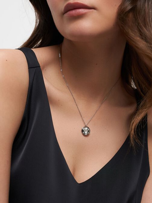 Halskette, silber, hi-res