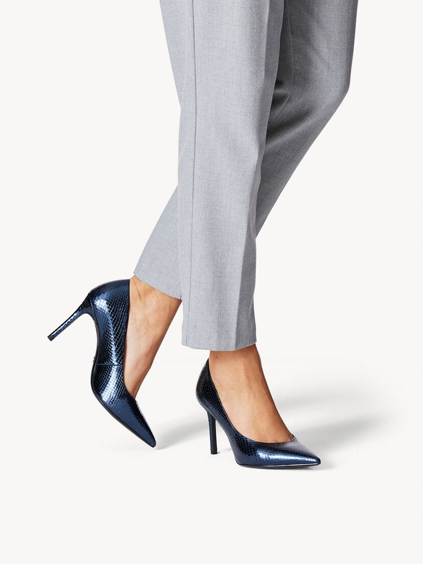 Pumps - blauw, NAVY METALLIC, hi-res