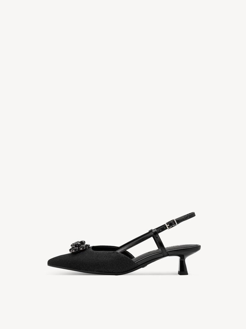 Sling pumps - black, BLACK GLAM, hi-res