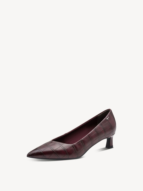 Escarpin, MERLOT CROCO, hi-res