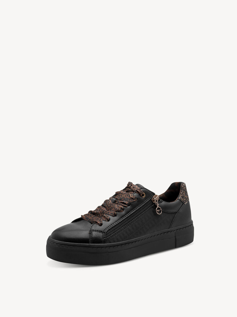 Sneaker - zwart, BLACK/LEOPARD, hi-res