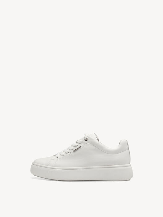 Sneaker, WHITE LEATHER, hi-res