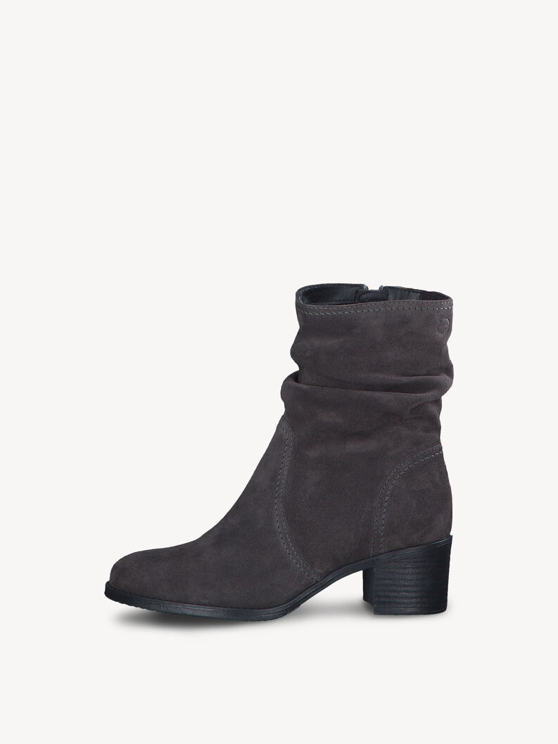 Bottine en cuir - gris, ANTHRACITE, hi-res