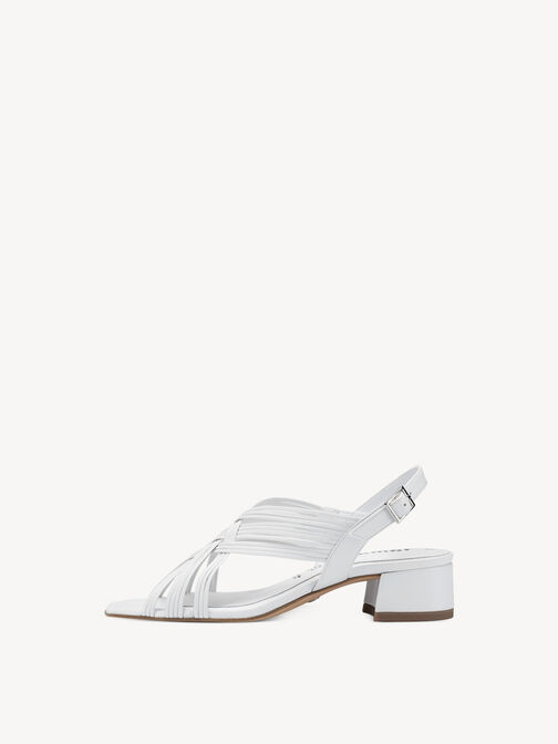 Heeled sandal, WHITE, hi-res