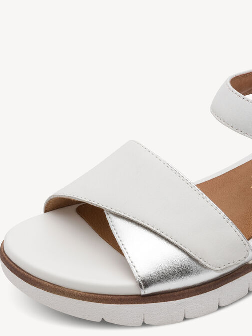 Sandale &agrave; talon, WHITE/SILVER, hi-res