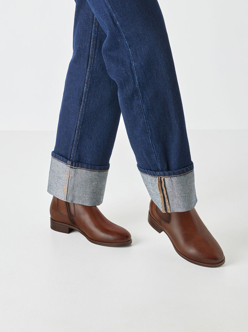 Leather Chelsea boot - brown, MUSCAT, hi-res