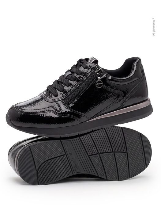 Sneaker, BLACK PATENT, hi-res