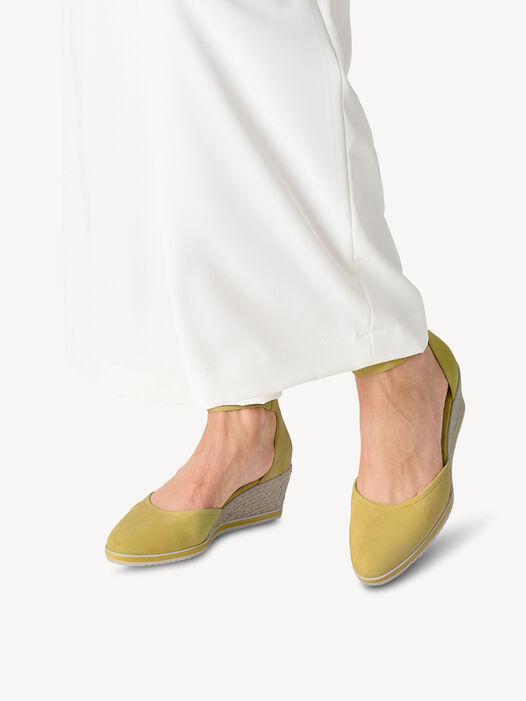 Sleehakpumps, YELLOW, hi-res