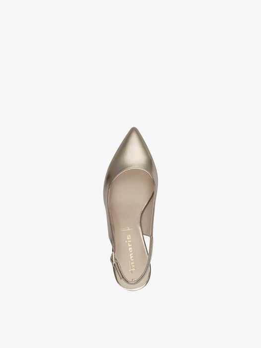 Slingpumps, LIGHT GOLD, hi-res
