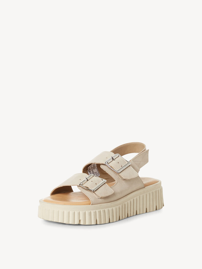 Leren Sandaaltje - beige, 418, hi-res