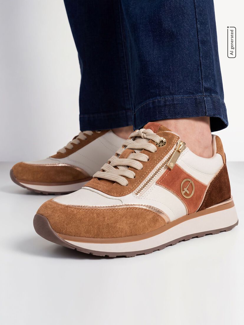 Sneaker, COGNAC COMB, hi-res