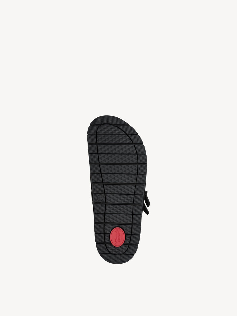 Leren Slipper - zwart, BLACK, hi-res