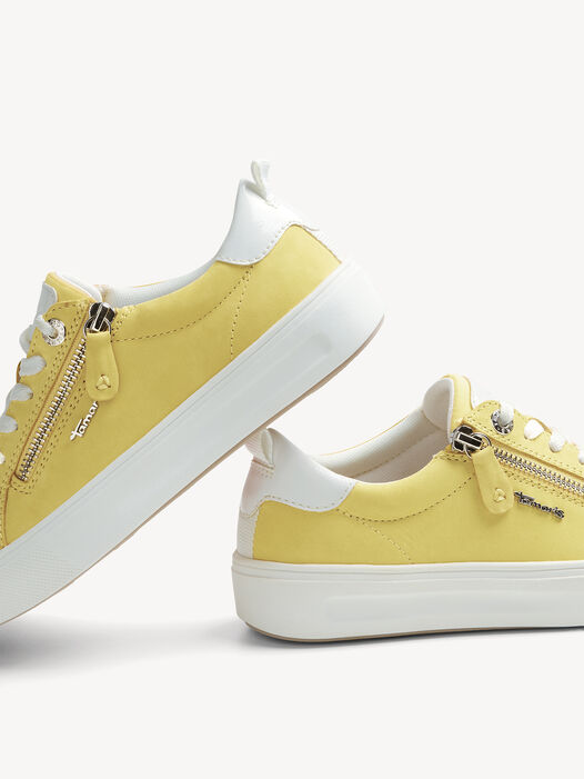 Sneaker, YELLOW NUBUC, hi-res