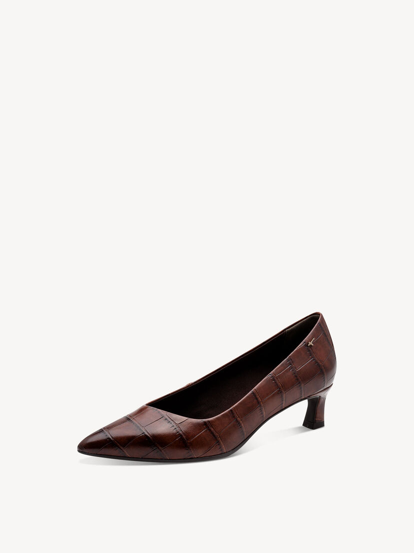 Pumps - bruin, MUSCAT CROCO, hi-res