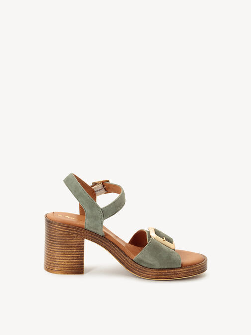 Heeled sandal, OLIVE, hi-res
