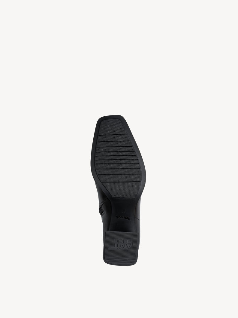 Leather Bootie - black, BLACK LEATHER, hi-res