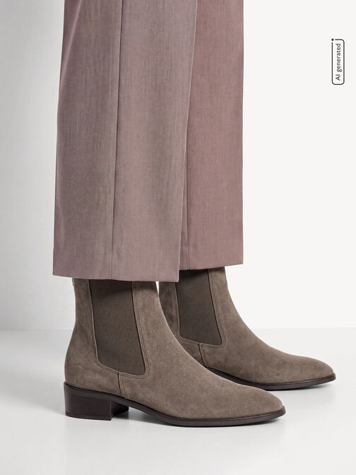 Chelsea boot, TAUPE SUEDE, hi-res