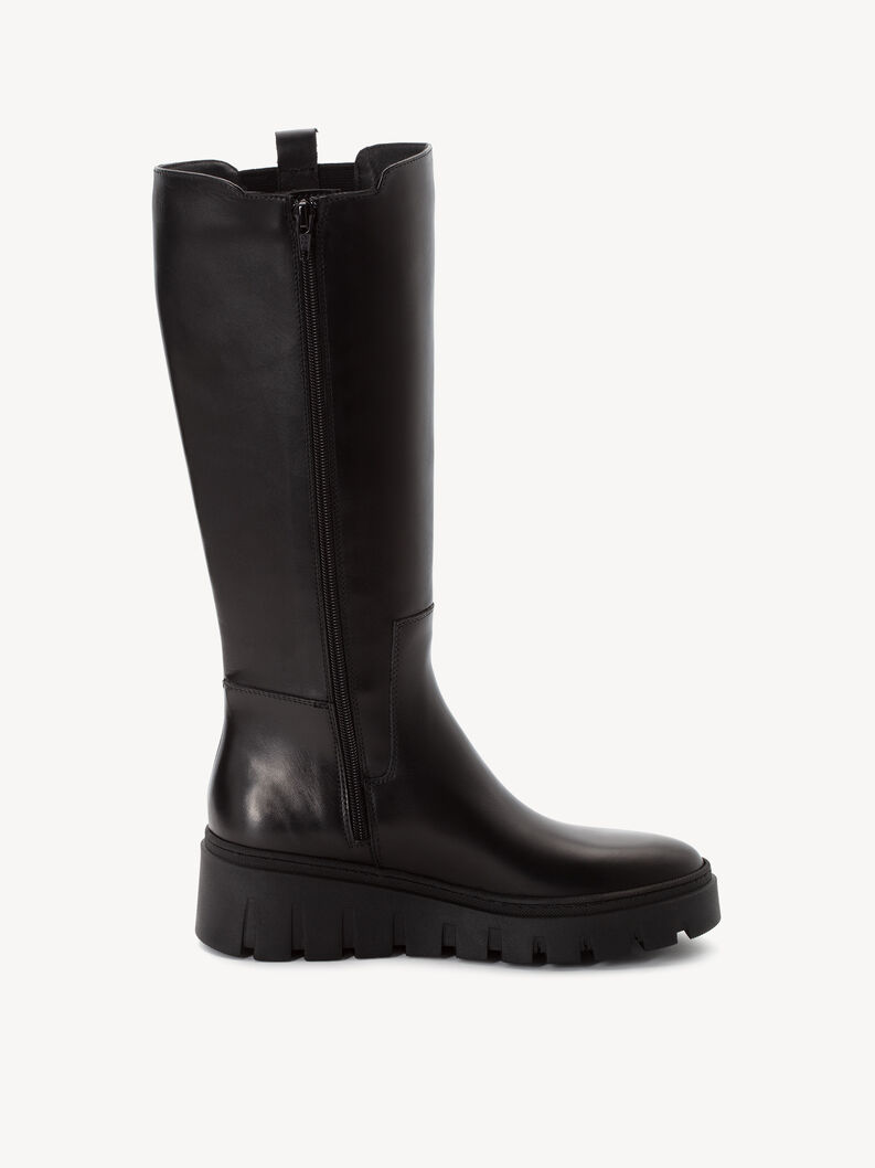 Lederstiefel - schwarz, BLACK LEATHER, hi-res