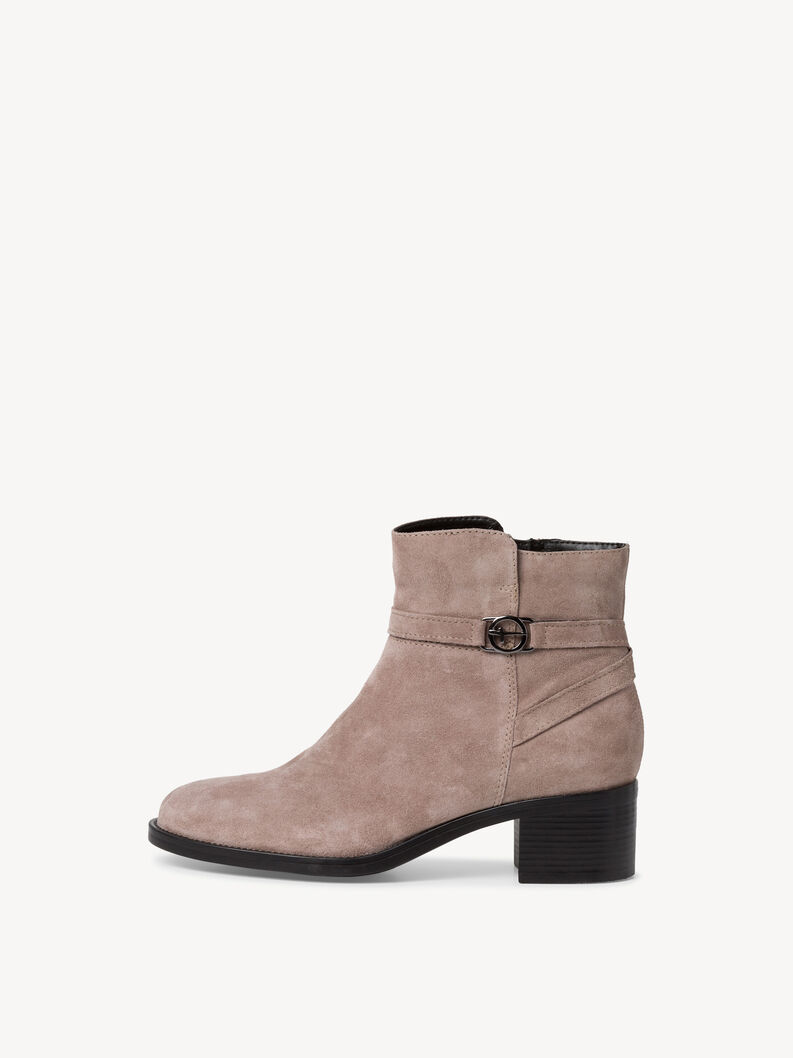 Leather Bootie - beige, TAUPE, hi-res