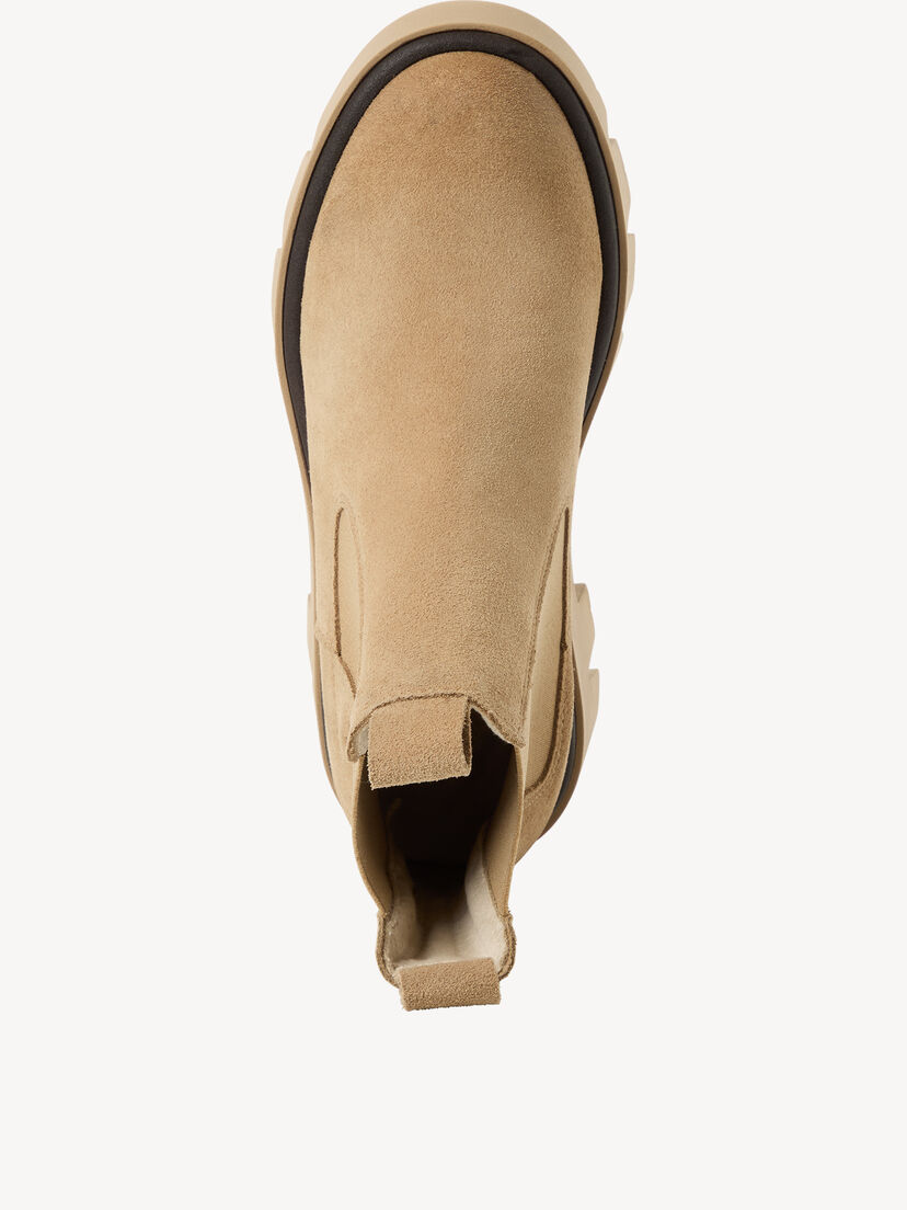 Leren Chelseaboot - beige, beige, hi-res