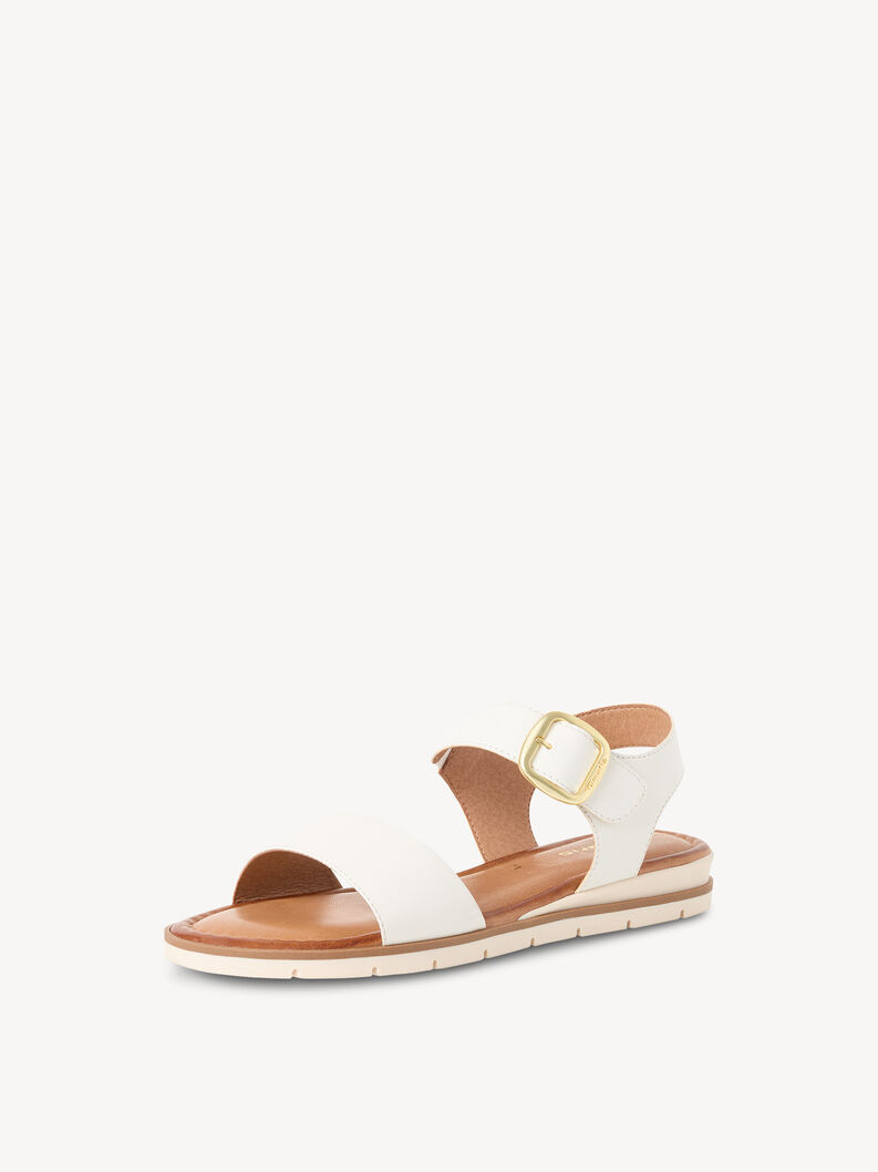 Leather Sandal - white, WHITE LEATHER, hi-res