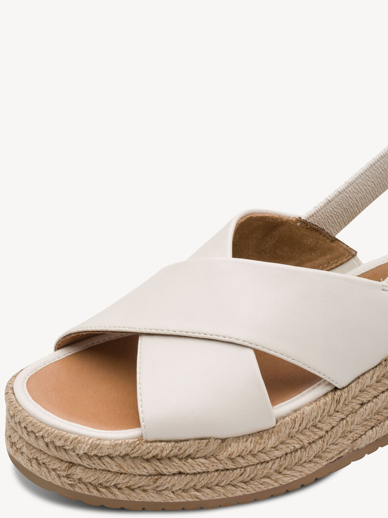 Sandale &agrave; talon - blanc, OFFWHITE, hi-res