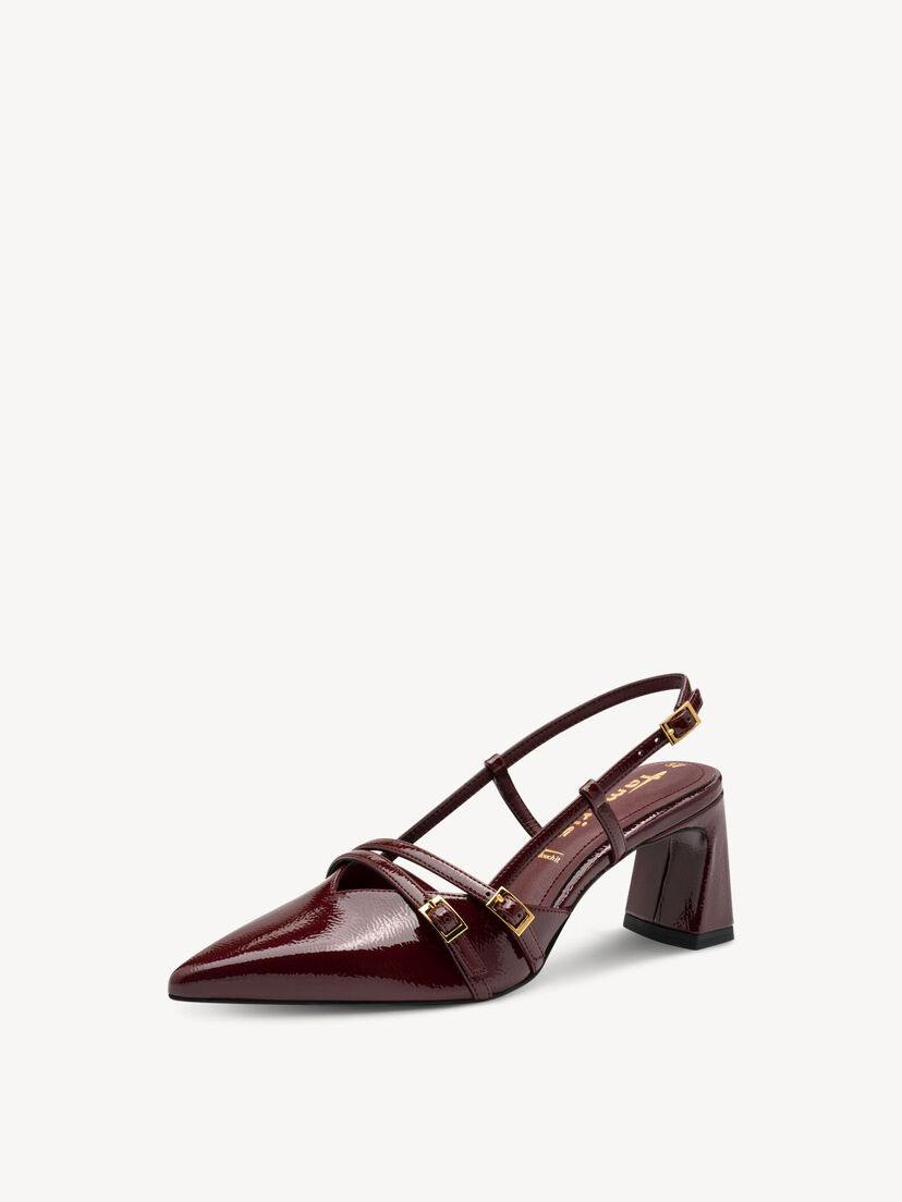 Slingpumps - rood, MERLOT, hi-res