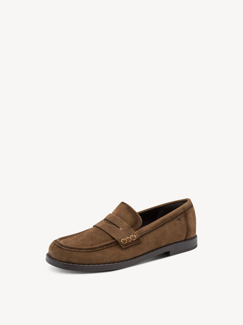 Slipper en cuir - marron, 310, hi-res