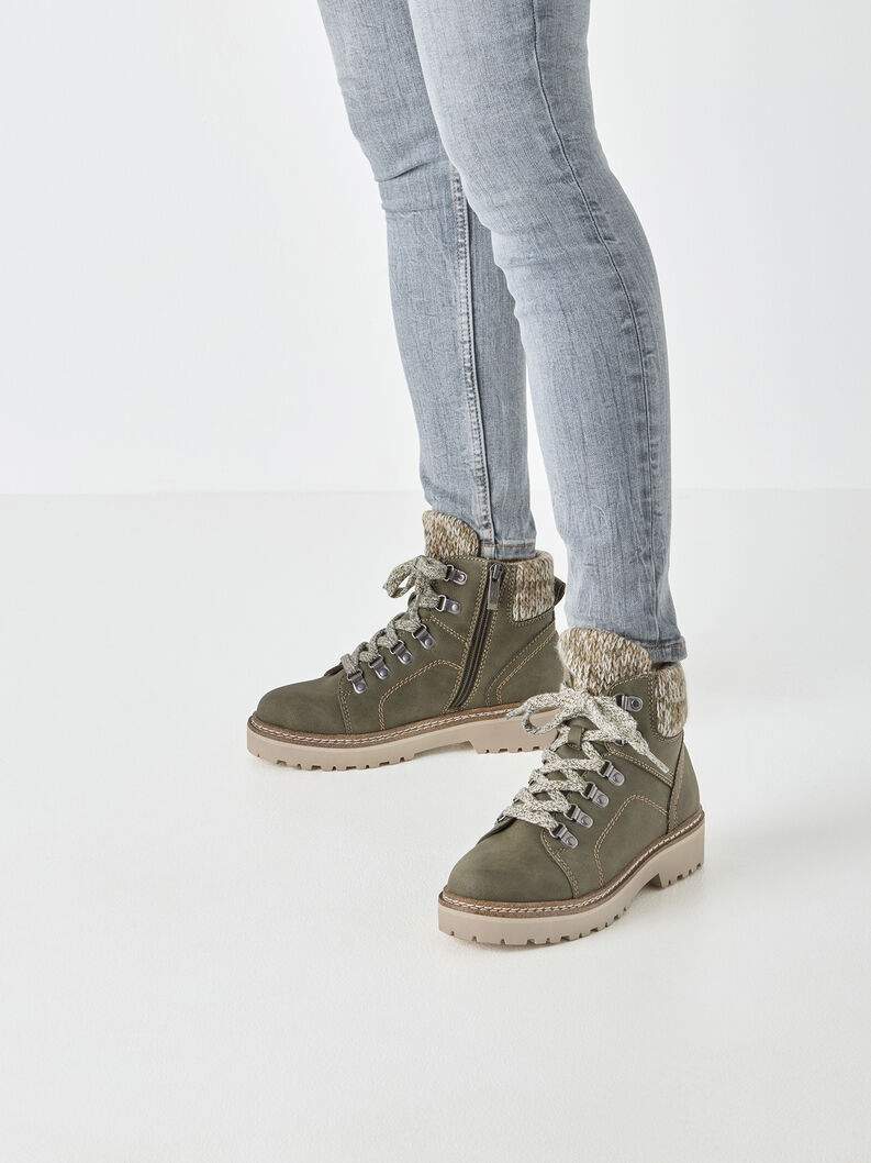 Stiefelette - gr&uuml;n Warmfutter, OLIVE, hi-res