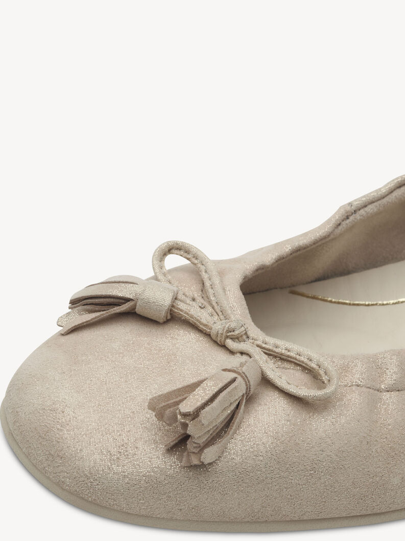 Lederballerina - gold, LIGHT GOLD, hi-res