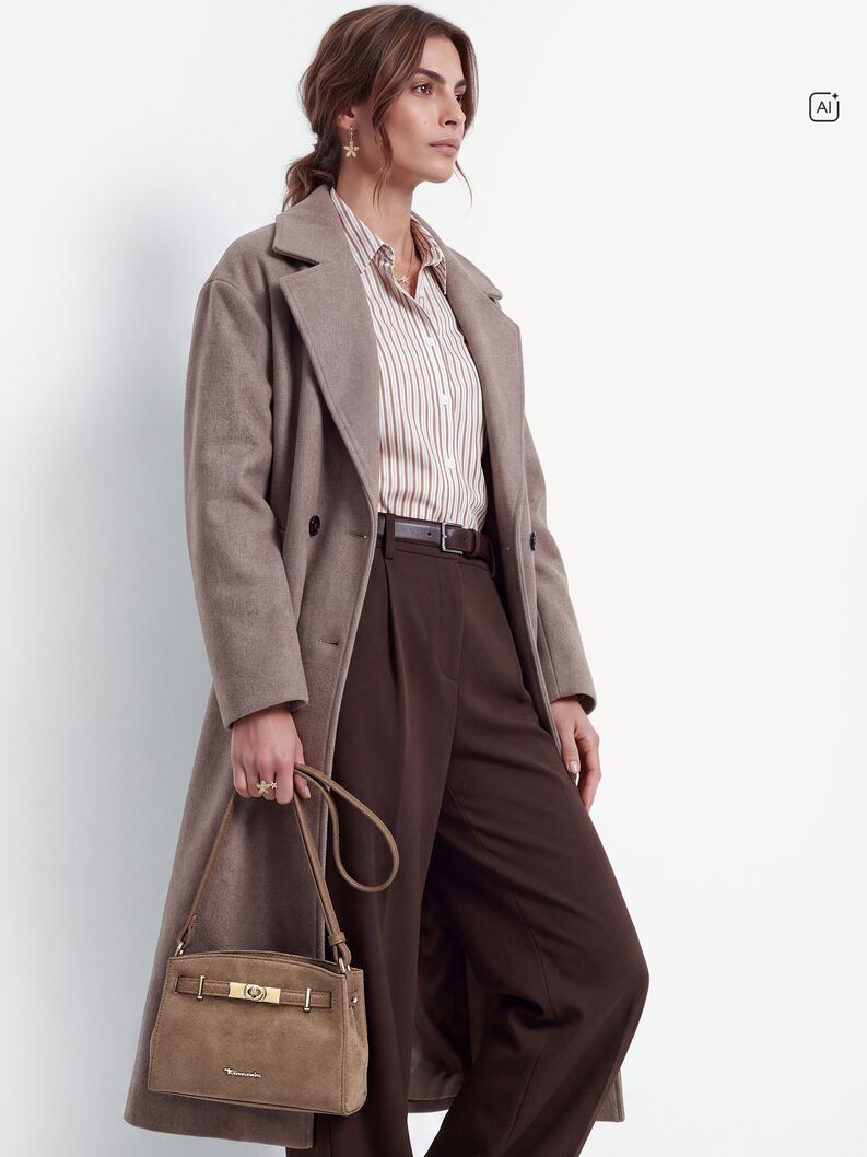 Umh&auml;ngetasche - beige, darktaupe, hi-res
