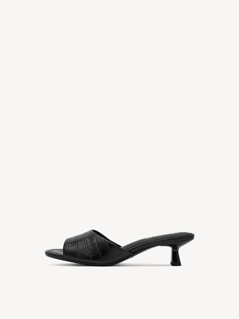 Slipper - zwart, BLACK CROCO, hi-res