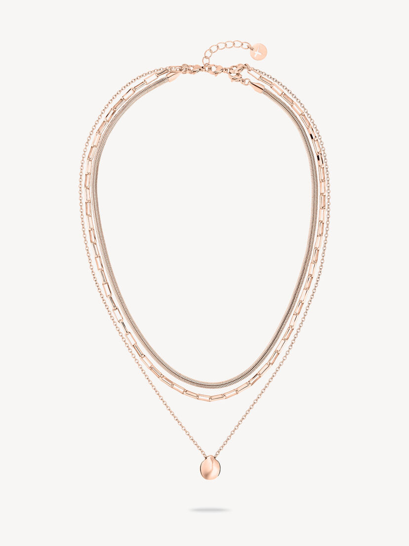 Ketting set - rosegoud, rosé, hi-res