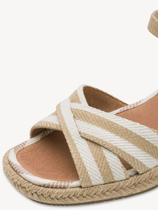 Heeled sandal, TAN COMB, hi-res
