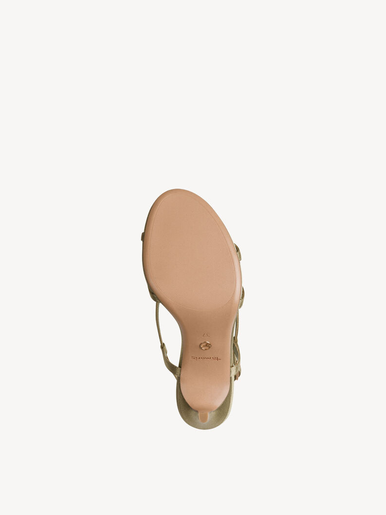 Heeled sandal - green, OLIVE, hi-res