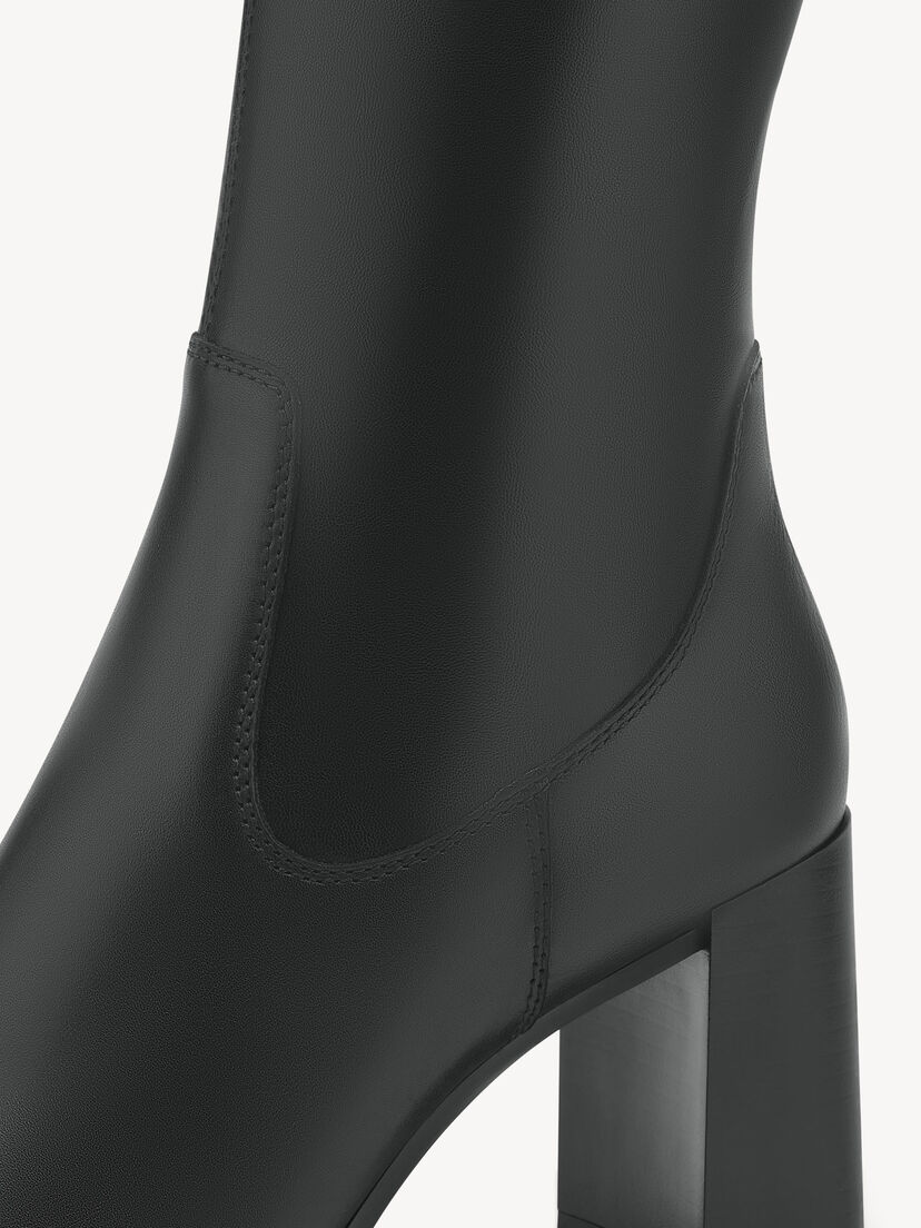 Leren Laarzen - zwart, BLACK, hi-res