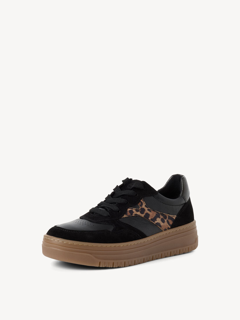 Sneaker - zwart, BLACK/LEOPARD, hi-res