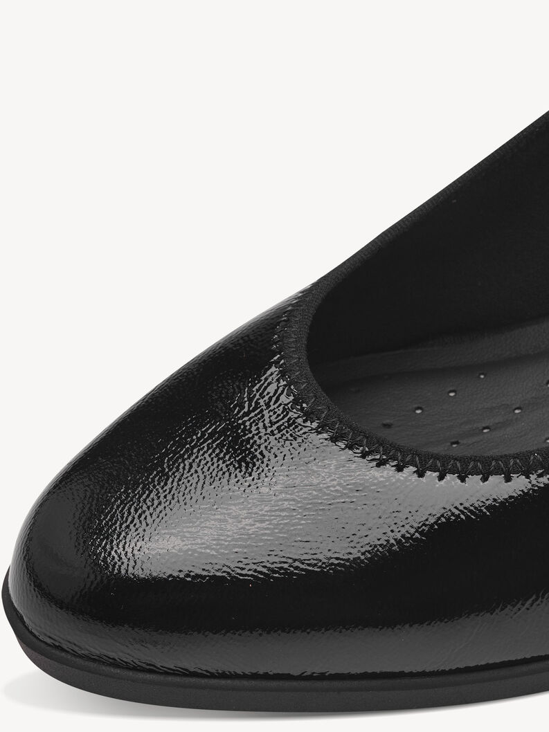 Leather Pumps - black, BLACK PATENT, hi-res