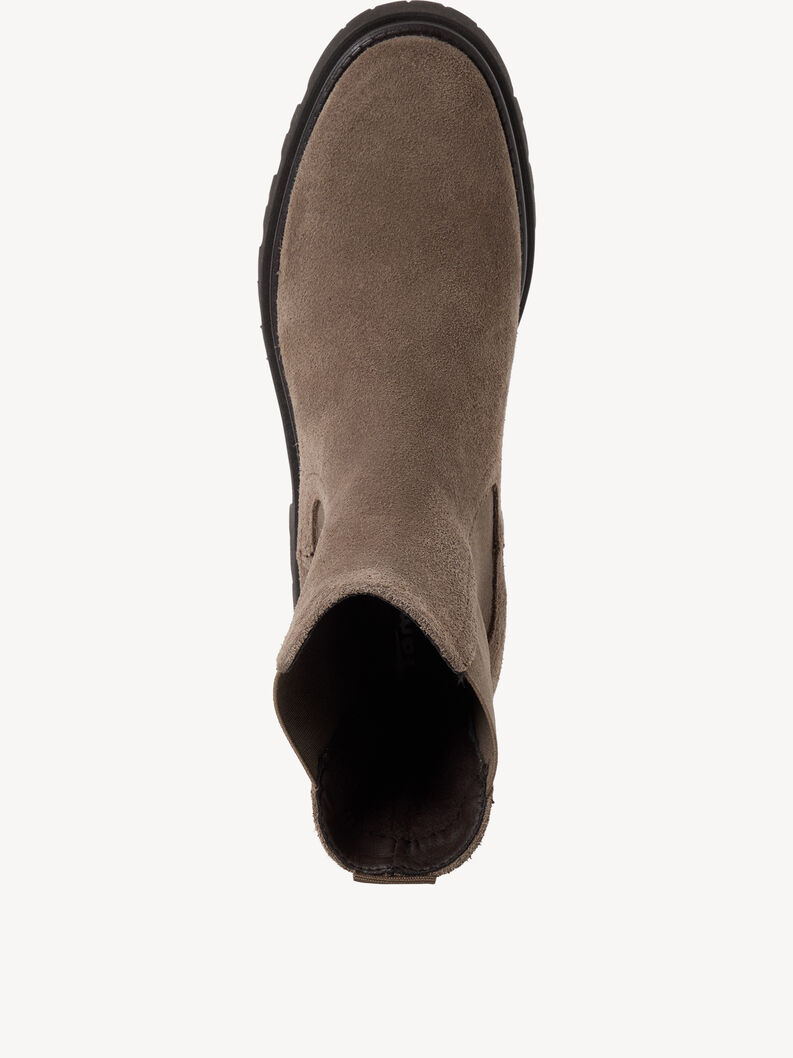 Leather Chelsea boot - brown, TAUPE SUEDE, hi-res