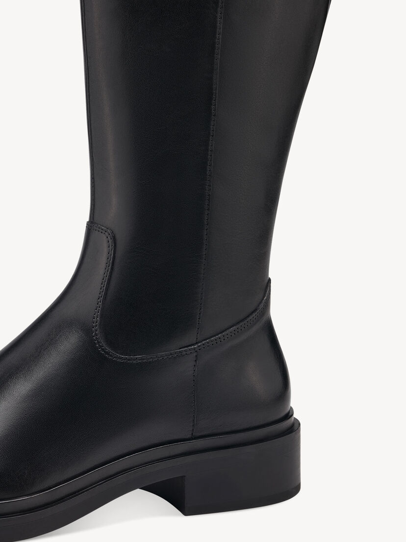 Leren Laarzen - zwart, BLACK, hi-res