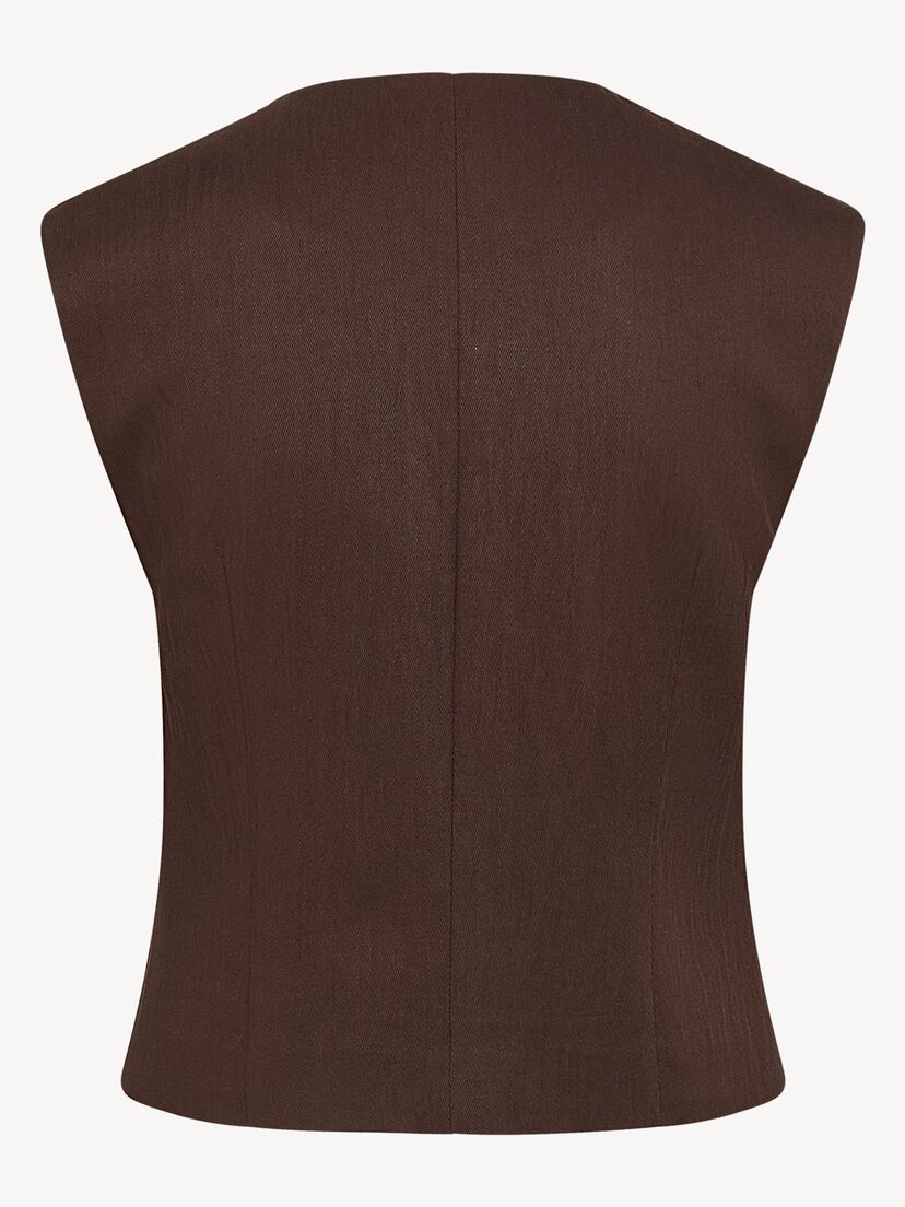vest - bruin, Coffee Bean, hi-res