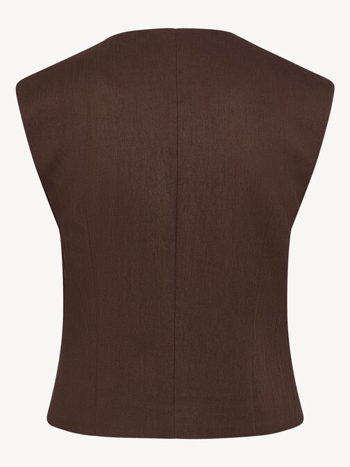 Waistcoat, Coffee Bean, hi-res