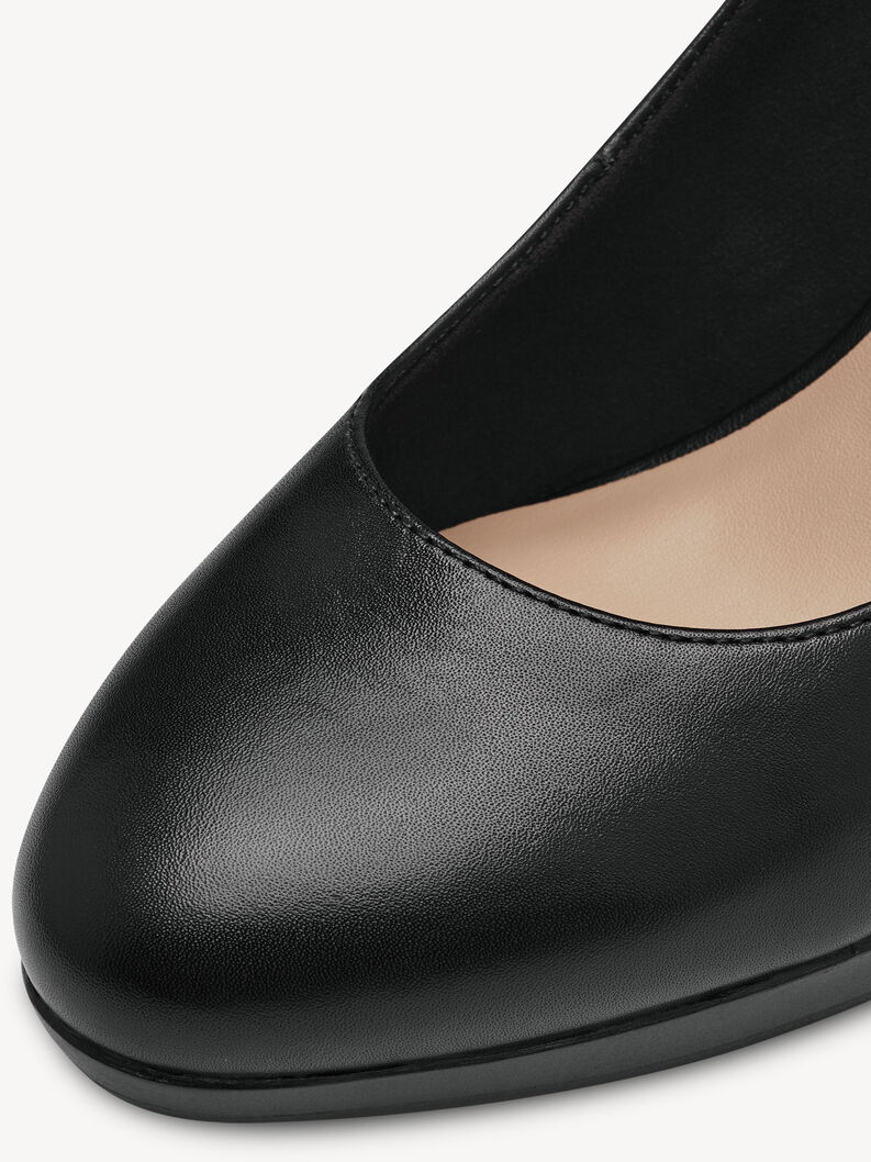 Leather Pumps - black, BLACK, hi-res