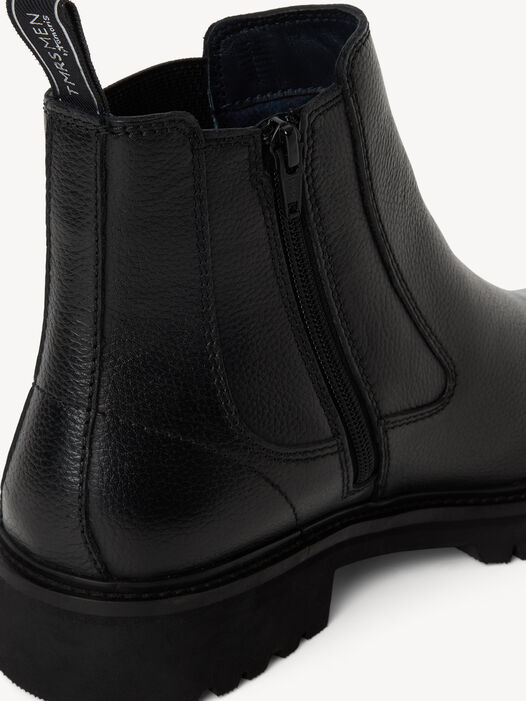 Chelseaboot, BLACK LEATHER, hi-res